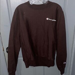 Champion Men's Dark Brown Crewneck Sweater